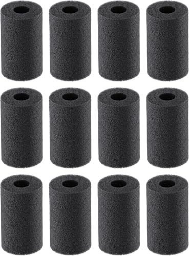 Pawfly 12 Pack Pre-Filter Sponge, 0.6" Aquarium Intake Filter Sponge Foam Cover Rolls for Small Fish Shrimp Fry Fish Tank Covers Accessories