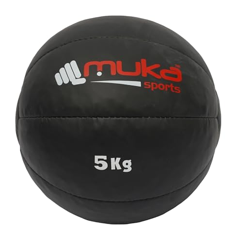 Fitness Weighted Medicine Exercise Ball for Yoga, Pilates, Strength Training & Physical Therapy Durable Muscle Driver Sport Gym Anti-Slip Tough Grip - size: 5 kg