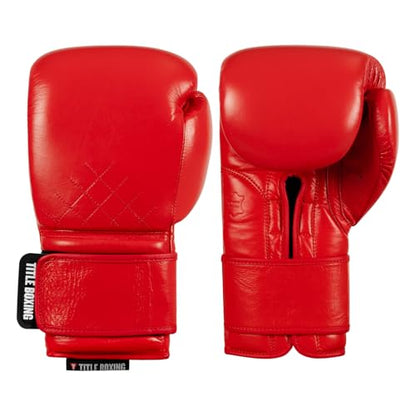 Title Boxing Ko-Vert Training Boxing Gloves - color: Red, size: 16 oz