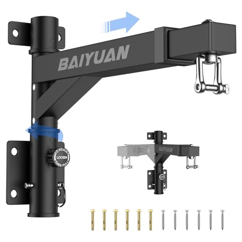BaiYuan Heavy Bag Hanger - Adjustable Wall Mount Punching Bag Hanger - size: W:17"-27"