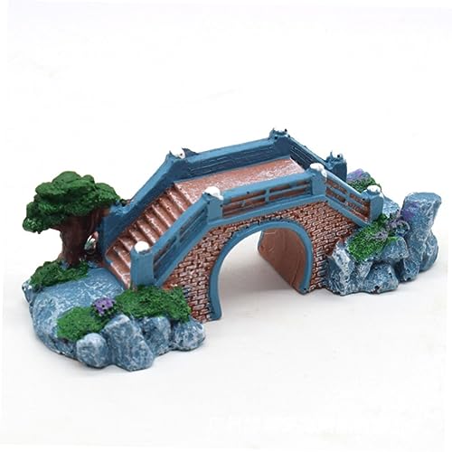 FOMIYES Realistic Resin Bridge for Aquarium Fish Tank Ornament Sturdy Elegant Easy to Clean for Both Freshwater Saltwater