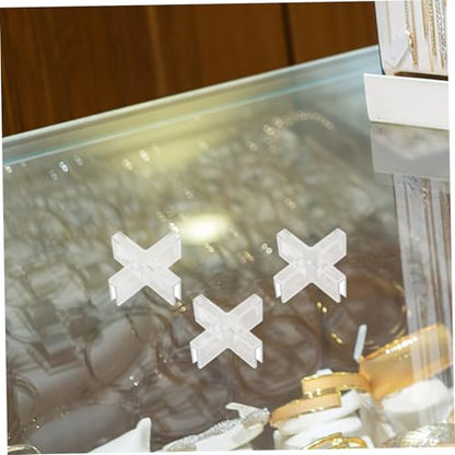 Alipis Aquarium Lid Clips Set 10pcs Glass Fixing Clamps Transparent Plastic Easy Install for Aquarium Decor Fish Tank Partition