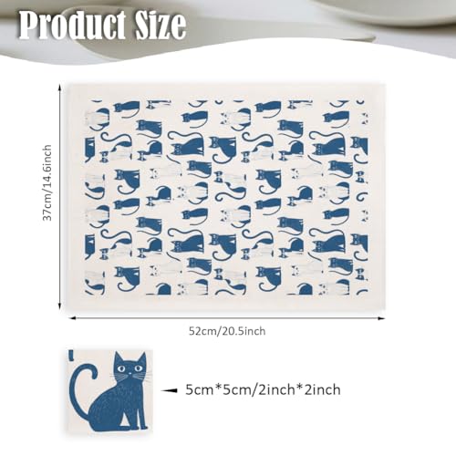 SUPERDANT 5PCS Cartoon Cat Underglaze Paper Transfer Animal Transfer Paper for Clay Ceramic Porcelain Under Glaze Transfers for Pottery Enamel Decals Blue Underglaze Decal Papers Handcrafted Gifts - style: Cartoon Cat