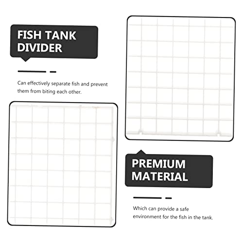Kisangel 6pcs Fish Tank Divider Board Aquarium Compartment Material for Fish Breeding and Separation - size: 30X15cm