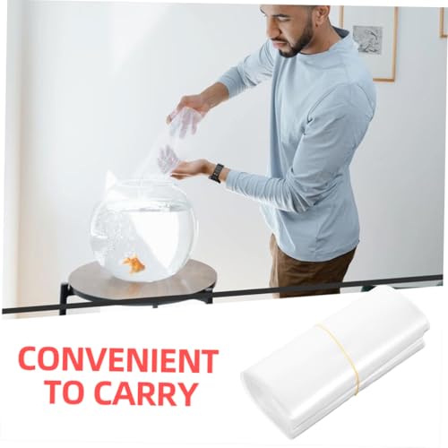 ULTECHNOVO 50pcs Fish Transport Containers Aquarium Shipping Bags for Safe Outdoor Transportation of Live Fish and Shrimp Leakproof Capacity
