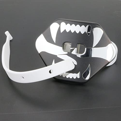 Football Mouth Guard Double Braces Mouth Guard Upper and Lower Teeth Protection Mouth Guard No Boil-Instant Fit for Youth and Adults (Silver) - color: Silver