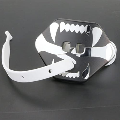 Football Mouth Guard Double Braces Mouth Guard Upper and Lower Teeth Protection Mouth Guard No Boil-Instant Fit for Youth and Adults (Silver) - color: Silver