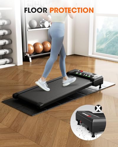 Stepwaver Walking Pad Mat for Carpet Floor - 68"x24", 0.2" | Treamill Mat for Hardwood Floors, High Density, 5mm Thickness, Folable, Floor Protection for Bike, Elliptical, Treadmill