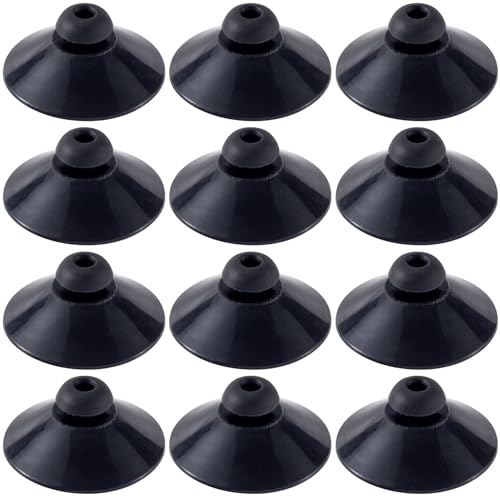 OIIKI 12PCS Fish Tank Suction Cup Clips, Black Aquarium Suction Cup Camp Clips for Fish Tank Attachments for Tank Pump, Overhead Line Tube, Fish Tank Aeration Setup - color: Black,12pcs