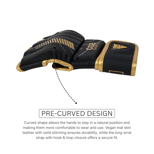 MMA Gloves for Men & Women – Hybrid Open Palm Sparring Gloves for Kickboxing, Heavy Bag, Boxing, UFC, Muay Thai, Martial Arts Training