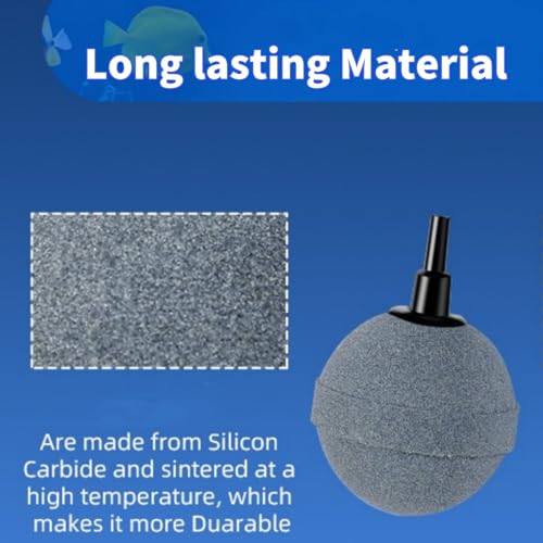 AQUANEAT Air Stones for Ponds 2 Inch, Long Lasting Aerator Oxygen Diffuser, Air Pump Accessories for Aquariums, Fish Tanks, Hydroponics and DWC Reservoirs 4 Pack - size: 4 pcs