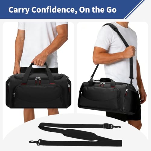 Gym Bags for Men, 30L Small Duffle Bag, Black - color: Black, size: 30L-17 inch