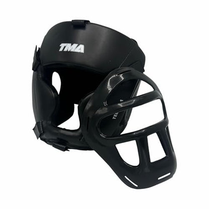 TMA Best Head Guard, a Complete Package for MMA and Kickboxing Trainees, Muay Thai Boxing Safety Head Guard for Men, Women Boxing Training Equipment Boxing Headgear Wrestling Headgear Safety Helmet - size: Large-X-Large