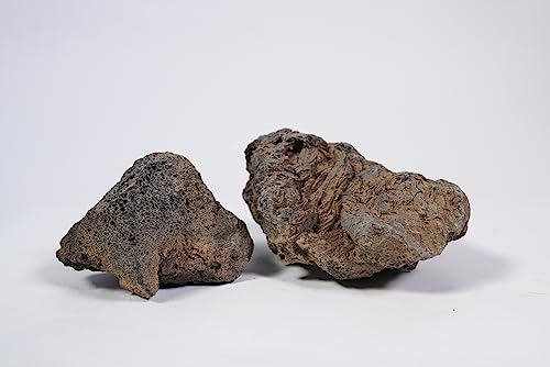 Black Icelandic Lava Stone Natural Rocks (18lbs, 3~11 inches,11pcs) for Aquariums, Paludariums, Terrariums, Caves and Rocky Peaks, Mountainous Desert Landscapes - size: 13 Black Icelandic Lava Stone(3-9 inches,18lbs)
