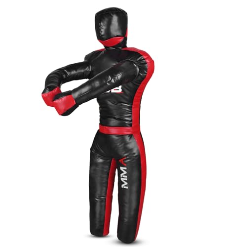 MMA Standing Grappling Dummy – Unfilled Vinyl Dummy for BJJ, Judo, Karate, Wrestling, Self-Defense Training – Jiu Jitsu Practice for Adults, Kids, Youth – Tackling Dummy Unfilled - size: Kid - 120cm