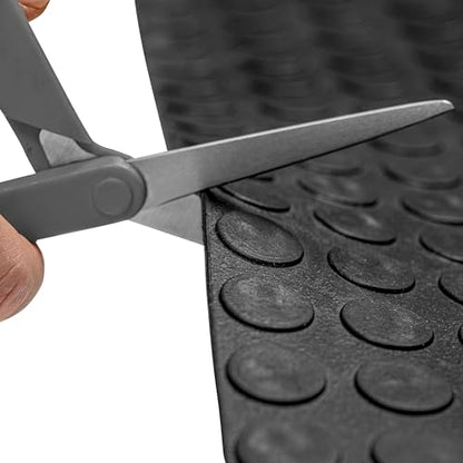 MSI Premium Black 3.3 x 33ft. Waterproof Rubber Non-Slip Floor Mat Roll