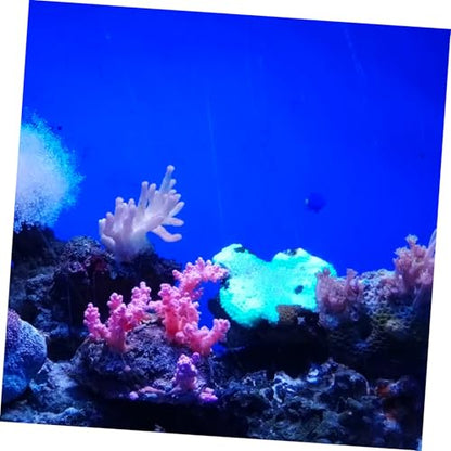 Aquarium Background Self Adhesive PVC Wallpaper Roll Underwater Scenery Fish Tank Decor Water Resistant and Durable Blue Height Enhance Your Aquarium Aesthetic - color: Blue