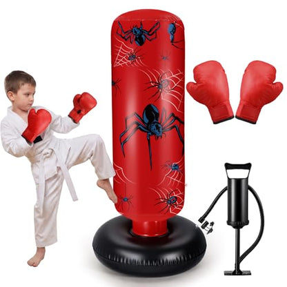 Shappy Inflatable Punching Bag Larger Spider Stable Boxing Bag Set