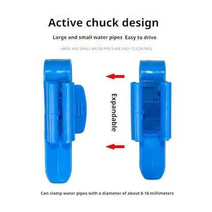Aquarium Fish Tank Inflow Outflow Tube Holder 30pcs Aquarium Tube Holder Clip Fish Tank Water Change Hose Support ABS Plastic Glass Mount with Anti-Slip Design for Glass Fish Tanks(Blue)