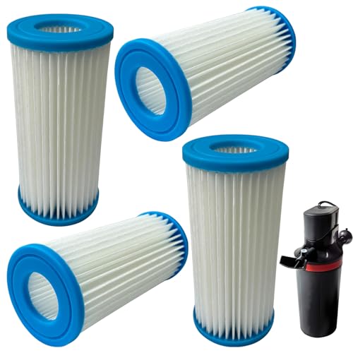 4 Pack Micron Cartridge Compatible with Marineland Magnum ML90770 Canister Filters & Polishing Internal Canister Filter ML90770, Compare to Part# PA0140 - size: 4 Pack Canister Filters