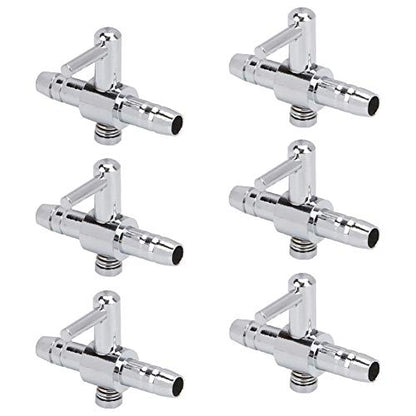 Pawfly 6 PCS 1-Way Aquarium Air Flow Control Lever Straight Valve Distributor Splitter for Fish Tank - color: 1-Way