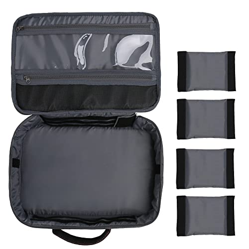 Fishing Reel Case – Travel Storage Bag with Adjustable Compartments for Fly Reels, Spinning Reels, Baitcasting Reel & Fishing Gear