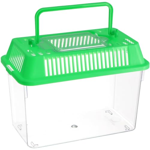 balacoo 2pcs Mini Fish Tank Reptile Carrier Betta Fish Bowl Small Betta Fish Tank Car Aquarium Small Fish Bowl Mini Fish Bowls Goldfish Tank Gold Fish Tank Kit Stroller Travel Portable