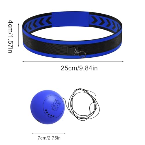 Boxing Reflex Ball Headband Multifunctional Fun Effective Hand Eye | Beginners Reflex Punching Ball Boxing Gear for Adults Enthusiasts Families Friends Amateurs Lovers Fun Sp - color: Blue ball