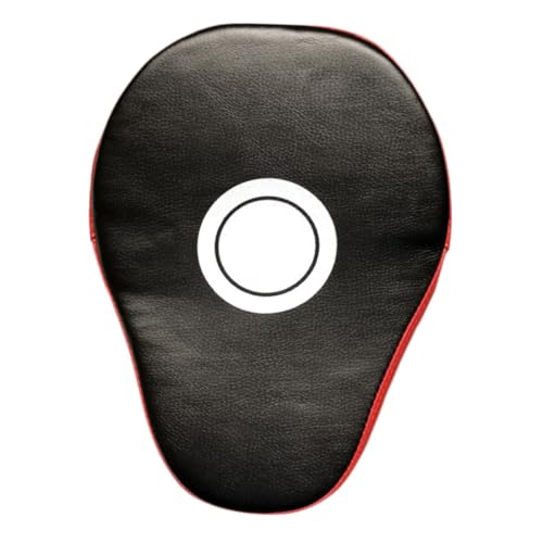 STOBAZA Curved Handheld Boxing Pads MMA Training Accessories Taekwondo Muay Thai Karate Focus Mitts Shock Absorbent Red Black for Martial Arts Sparring