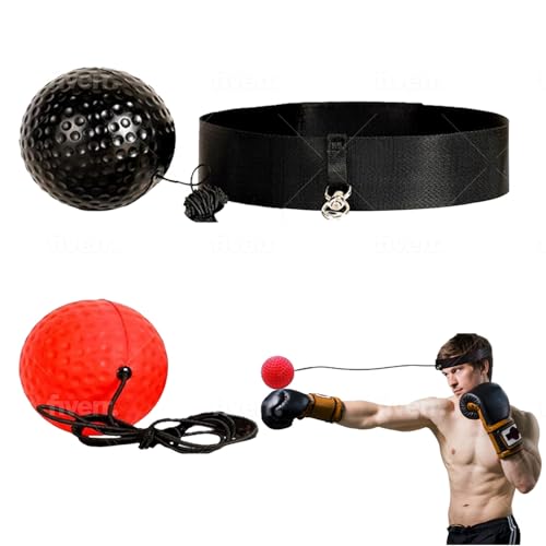 Boxing Reflex Ball - Excellent for Beginners and Experts Alike. Great Exercise for Hand Eye Coordination, Reflexes and Improve Speed