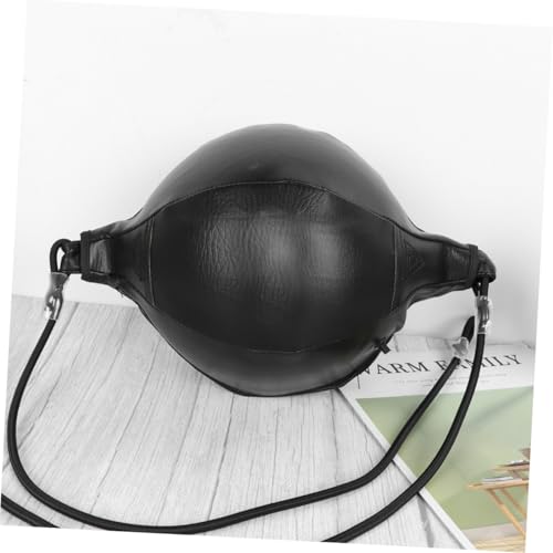 DECHOUS Professional Hanging Boxing Speed Ball PU Leather Punching Bag for Agility Reflex Training Reinforced Seams Pear Shape Design for Accurate Punches and Hand Eye Coordination