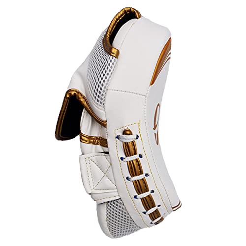 UFG Ultimate - Elite Focus Pad White Gold - Boxing MMA Muay Thai Training