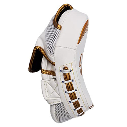 UFG Ultimate - Elite Focus Pad White Gold - Boxing MMA Muay Thai Training