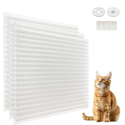 Mardili 12 Pack Scat Mat for Cats with Spikes, Cat Repellent Mat Deterrent Indoor, Training Pads Keep Dogs and Cats Off Couch, Bed, 16 x 13 Inch Garden Scat Mats Outdoor