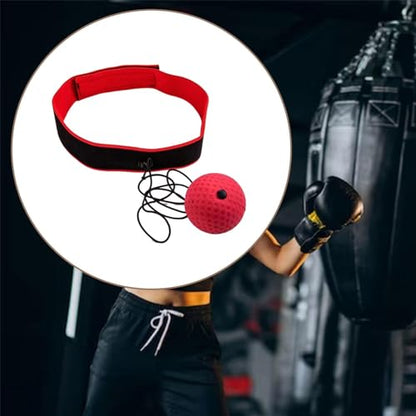 Boxing Reflex Ball Headband, Reflex Nching Fight Ball, Adjustable, Headband for Home Gym