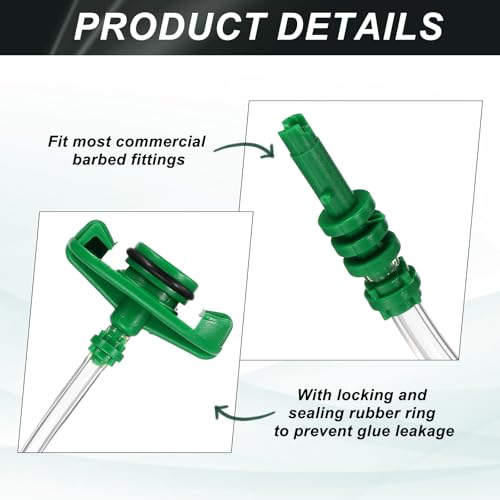 uxcell 2 Pcs Air Tube 10cc Glue Adhesive Dispenser Syringes Connector Adapter Replacement for Industrial Glue Liquid Cartridge Dispensing Accessories - size: 10cc