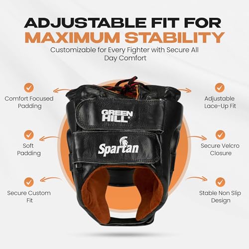 Green Hill Spartan Boxing Headgear for Men & Women - size: Medium