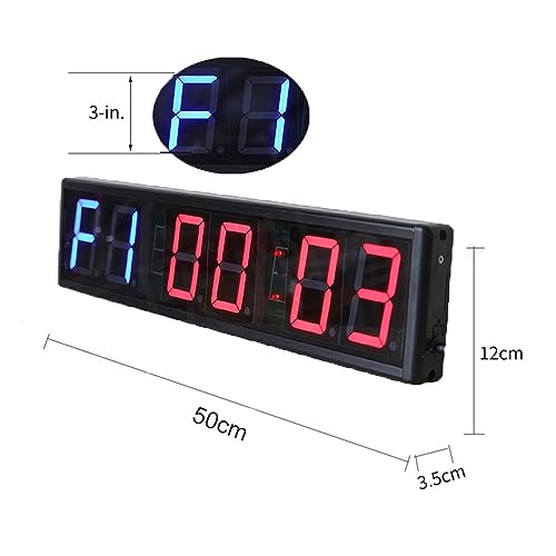 Digital Timer, Sports Timer 3 Inch Aluminum Alloy Interval Gym Boxing Competition Training Timing Group Countdown Stopwatch,for Home Gym(Blue) - size: Blue
