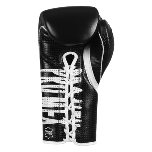 Title Boxing Pro Mex Professional Edge Lace Training/Sparring Boxing Gloves - color: Black, size: 12 oz