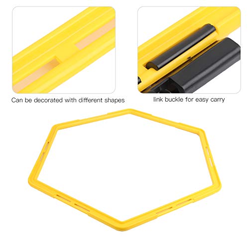 Hex Speed Rings, Workout Ladder Obstacle Rings Hexagonal Speed and Rings for Basketball Football Speed Training