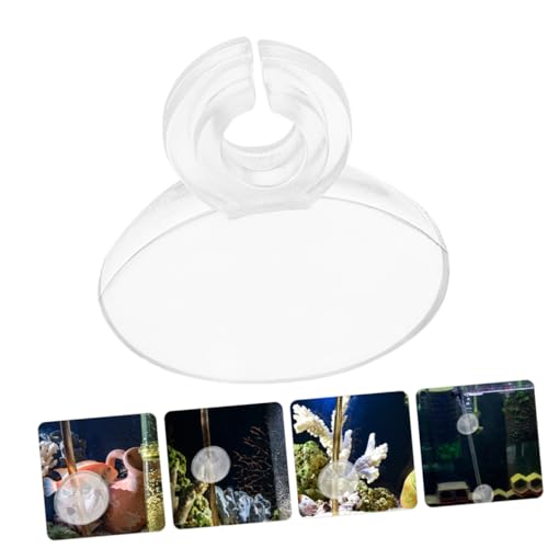 40pcs Soft Clip Holders for Aquarium Oxygen Tubing Cup Fasteners with Card Slot Convenient and Space-Saving Aquarium Pipe Clamp