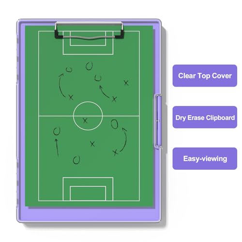 Hongri Clipboard with Storage, Purple 8.5 x 11 Clip Board, Dual Compartmen - color: Light Purple