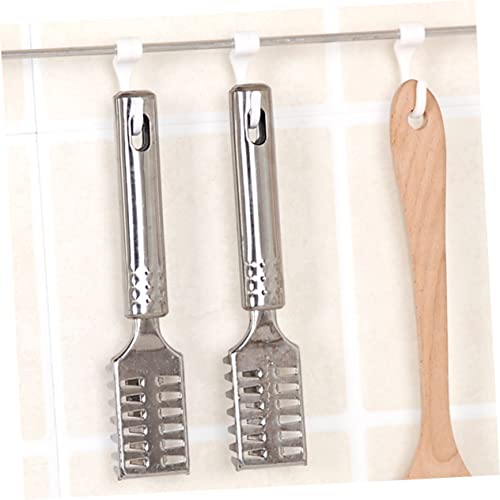 Mikinona Efficient Fish Scale Removal Stainless Steel Fish Scale Shaver Fish Skin Cleaner Scale Scraper Safety Lid