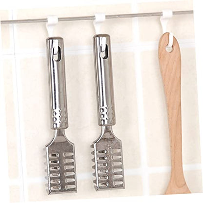 Mikinona Efficient Fish Scale Removal Stainless Steel Fish Scale Shaver Fish Skin Cleaner Scale Scraper Safety Lid