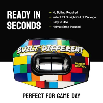 DAMAGE CONTROL Youth Football Mouth Guard – Built Different - color: Built Different