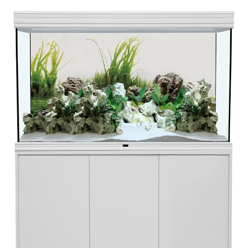 AWERT 30x12 inches Seaweed Aquarium Background Aquatic Plant River Bed & Lake Fish Tank Background Stone Aquarium Background Vinyl Background