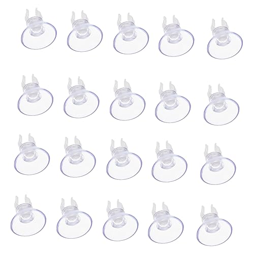 20Pcs Oxygen Hose Holding Suction Cups Fish Tank Clips for Secure Hose Fixation Compact Design for Aquarium Oxygen Pumps and Daily Replacement