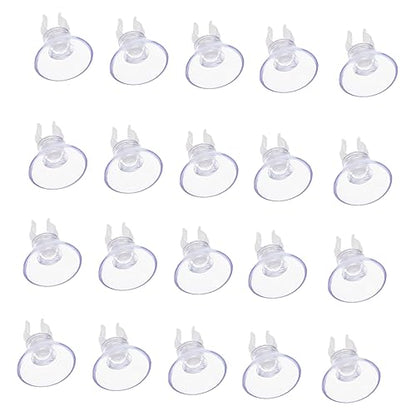20Pcs Oxygen Hose Holding Suction Cups Fish Tank Clips for Secure Hose Fixation Compact Design for Aquarium Oxygen Pumps and Daily Replacement