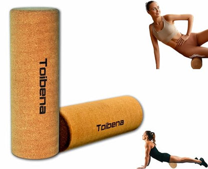 Foam Roller Physical Therapy/Natural Eco-Friendly Cork Roller,High-Density deep Tissue Massage Roller,Forcefully Relax Muscles,Stretching Roller Yoga & Travel Friendly (12 * 4 Inch) - size: 12 in x 4 in Cylindrical