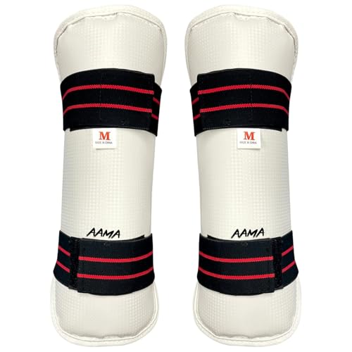 AAMA Taekwondo Vinyl Shin Guard Protector - size: Child Large